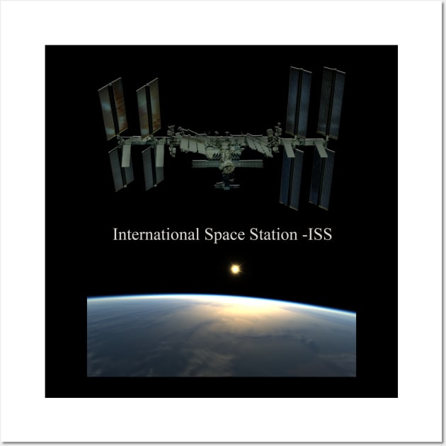 International Space Station - ISS Wall Art by Caravele
